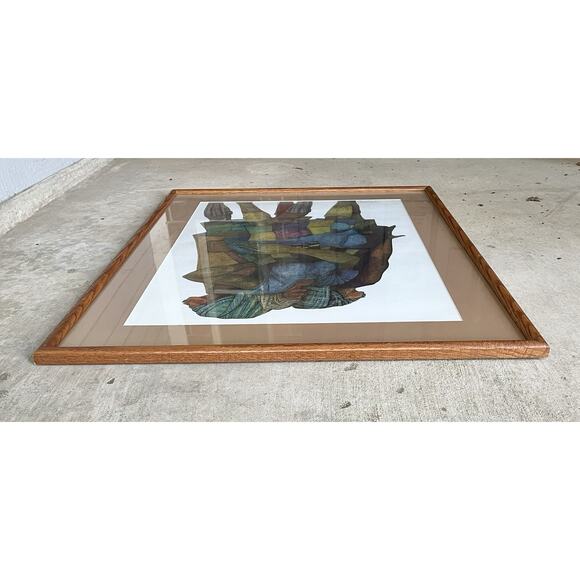 1990 Charles Bibbs “Patches” Large Framed, Matted & Signed Print 33”X26” 100/850 - Picture 7 of 8